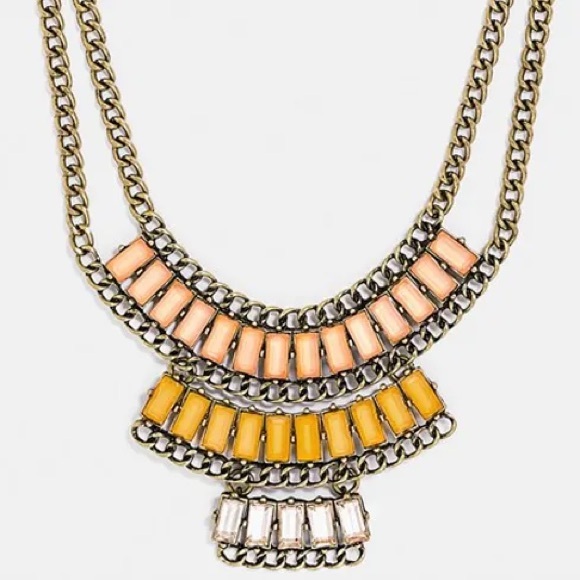 Formal Pharoah Colorful Bib Necklace - Baublebar - Picture 1 of 6